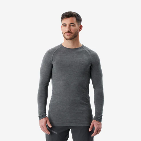 Simond Men's Alpinism Seamless Wool Long-Sleeve Shirt