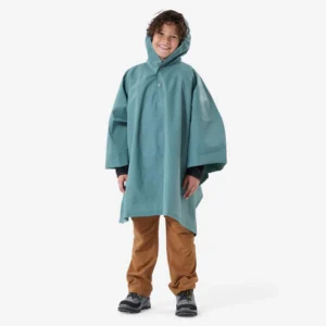 Quechua Kids’ MH100 Hiking Rain Poncho – Ages 7–15